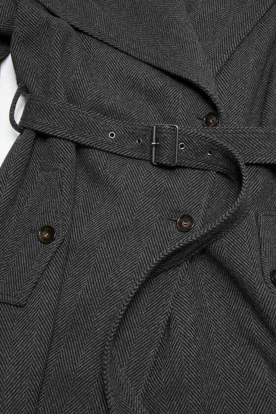 Acne Studios Mantel mit Gürtel 50% Rabatt mit kostenlosem Versand