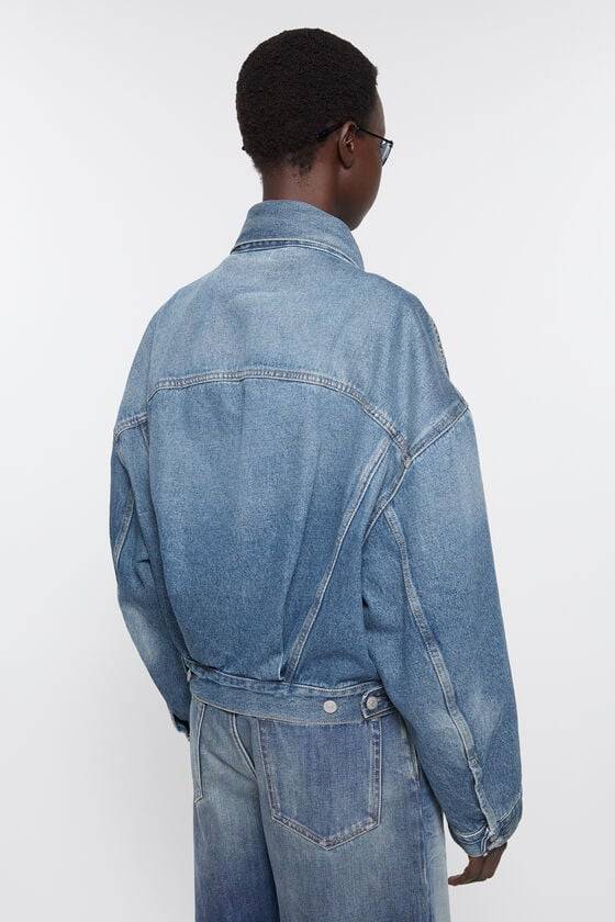 Acne Studios Jeansjacke - Lockere Cropped-Passform Black Friday Preise
