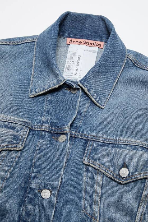 Acne Studios Jeansjacke - Lockere Cropped-Passform Black Friday Preise