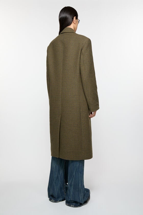 Acne Studios Zweireihiger Wollmantel Im Verkauf