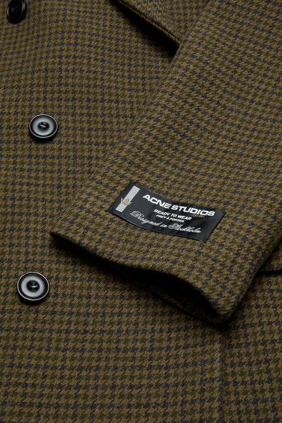 Acne Studios Zweireihiger Wollmantel Im Verkauf