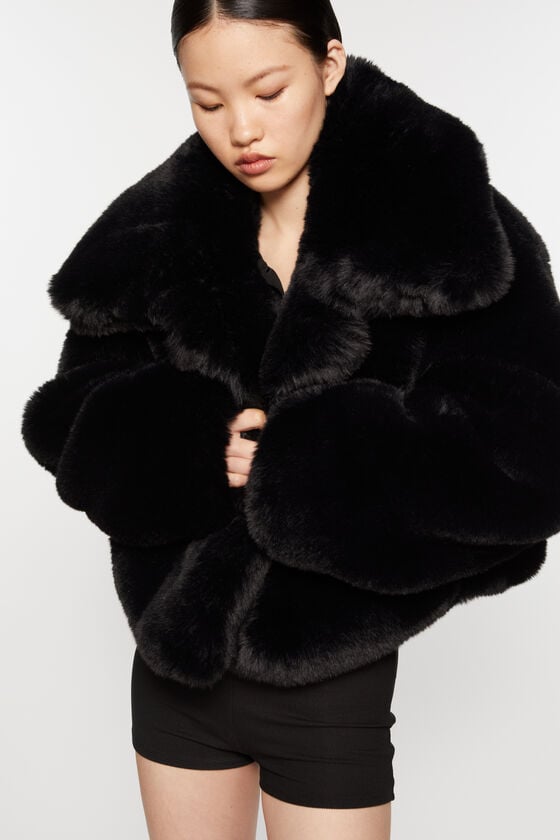 Acne Studios Flauschige Jacke Laufsteg-Show zollfrei