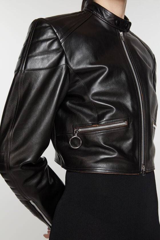 Acne Studios Bikerjacke aus Leder Verkauf