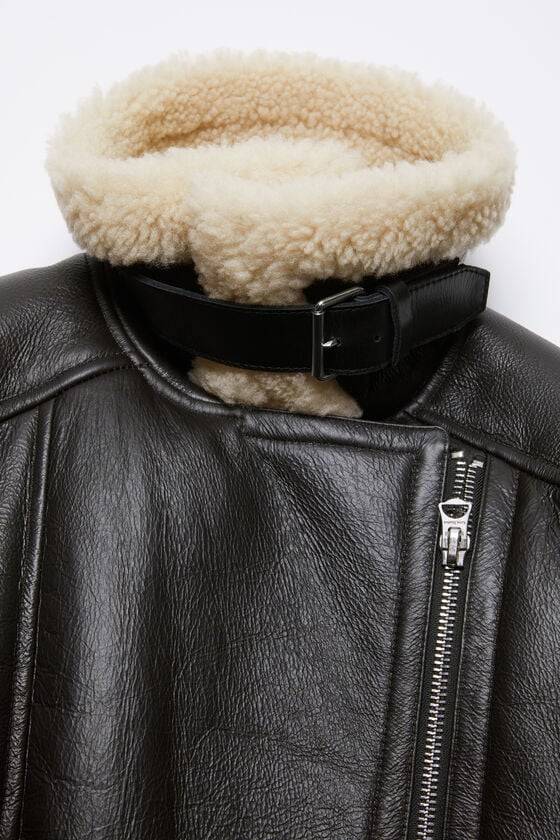 Acne Studios Lederjacke mit Shearling Angebote