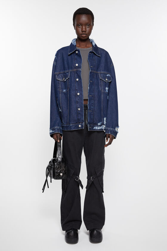Acne Studios Jeansjacke im Distressed-Look - Entspannte Passform Schlussverkauf