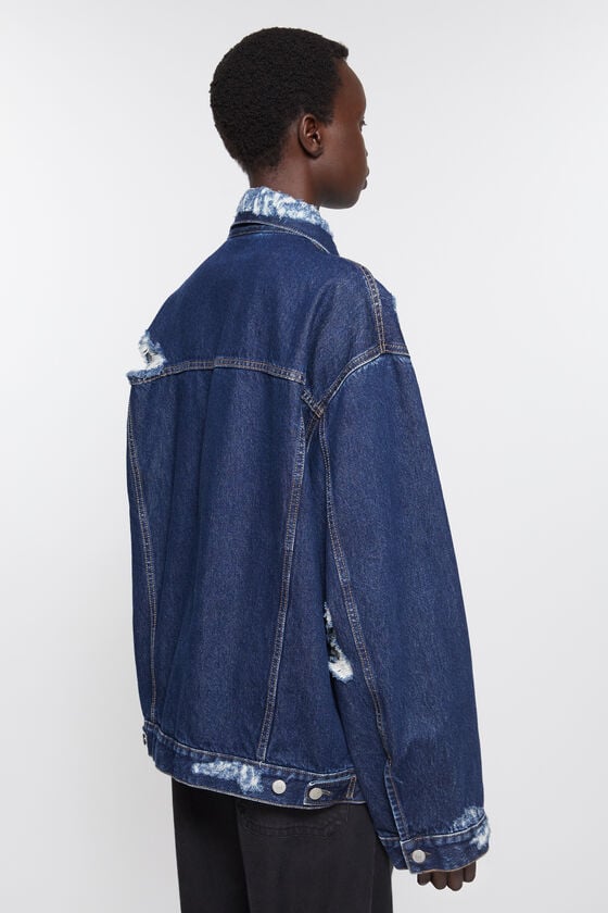Acne Studios Jeansjacke im Distressed-Look - Entspannte Passform Schlussverkauf