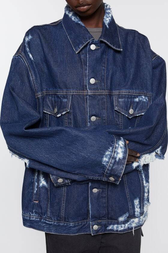 Acne Studios Jeansjacke im Distressed-Look - Entspannte Passform Schlussverkauf