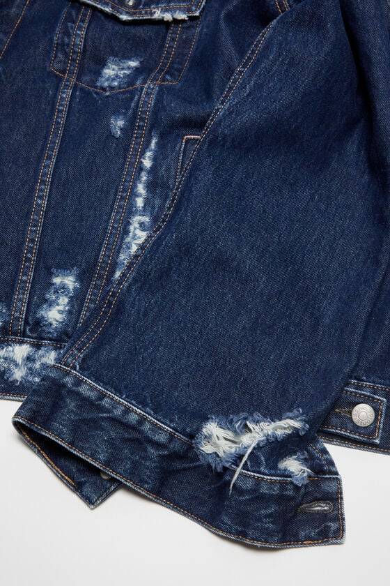 Acne Studios Jeansjacke im Distressed-Look - Entspannte Passform Schlussverkauf