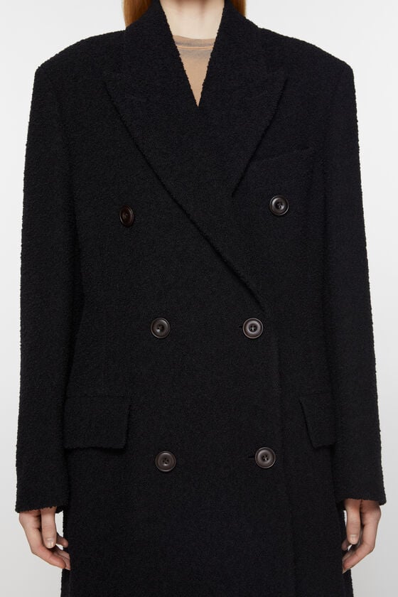 Acne Studios Zweireihiger Wollmantel Großer Ausverkauf