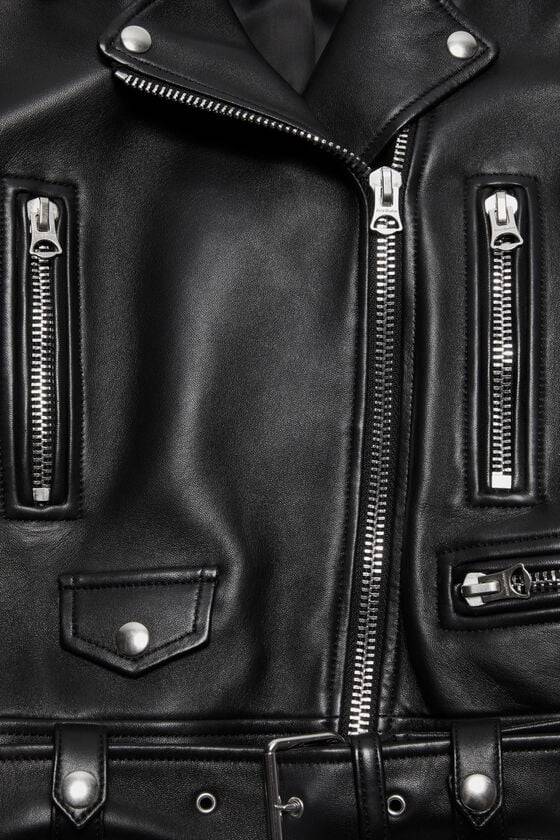 Acne Studios Bikerjacke aus Leder Vatertagsangebot