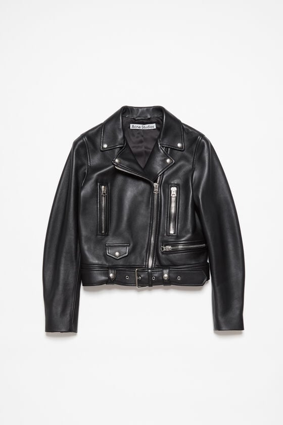 Acne Studios Bikerjacke aus Leder Vatertagsangebot