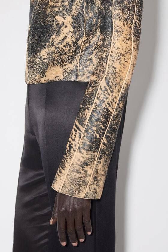 Acne Studios Bikerjacke aus Leder Valentinstagsangebot