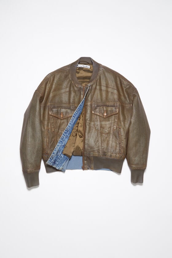 Acne Studios Bomberjacke aus gefärbtem Denim Heißer Verkauf
