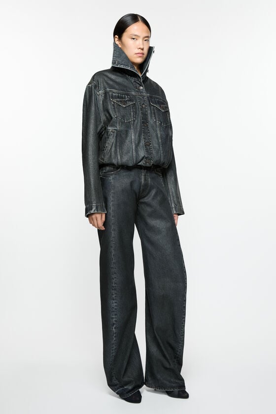 Acne Studios Beschichtete Jeansjacke Laufsteg-Show Exklusive Angebote
