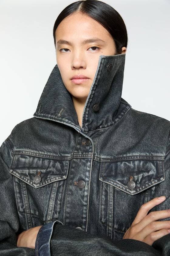 Acne Studios Beschichtete Jeansjacke Laufsteg-Show Exklusive Angebote
