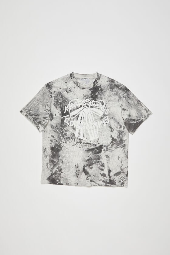 Acne Studios T-Shirt mit Gipsaufdruck Blitzangebot