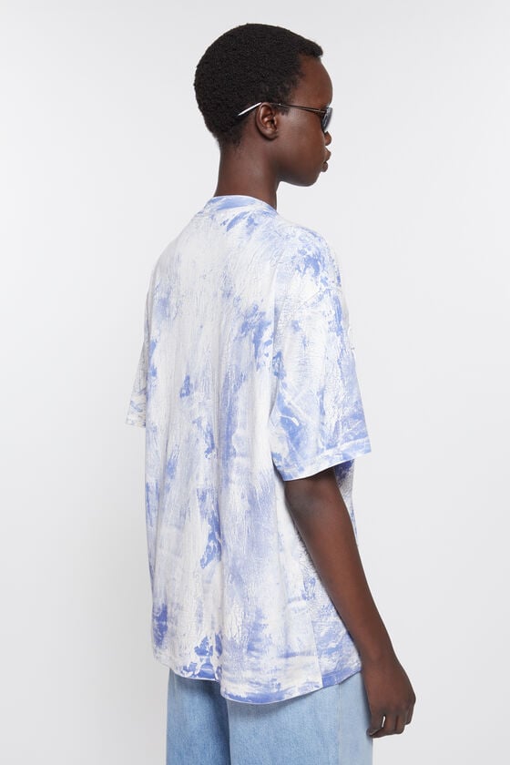 Acne Studios T-Shirt mit Gipsaufdruck Räumungsverkauf