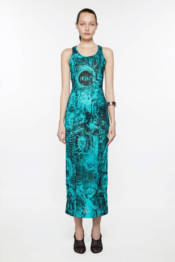 Acne Studios Printed dress Laufsteg-Show Tägliche Deals