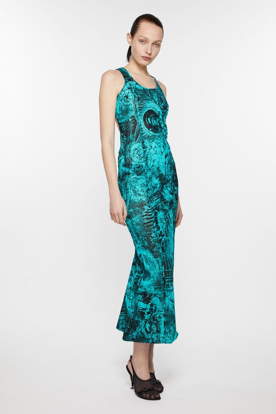 Acne Studios Printed dress Laufsteg-Show Tägliche Deals