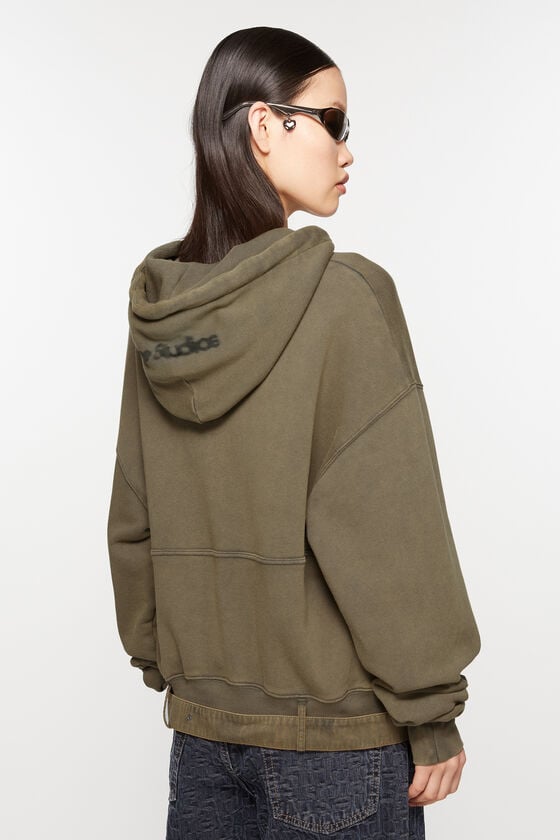Acne Studios Kapuzenpullover mit verschwommenem Logo Super Sparpreis