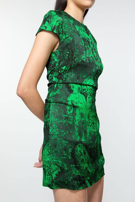 Acne Studios Printed dress Laufsteg-Show Wochenangebot