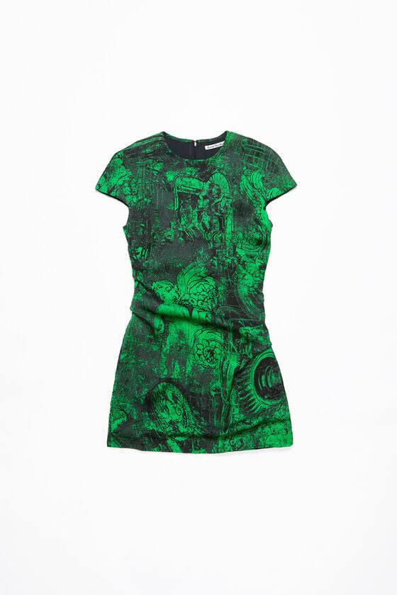 Acne Studios Printed dress Laufsteg-Show Wochenangebot