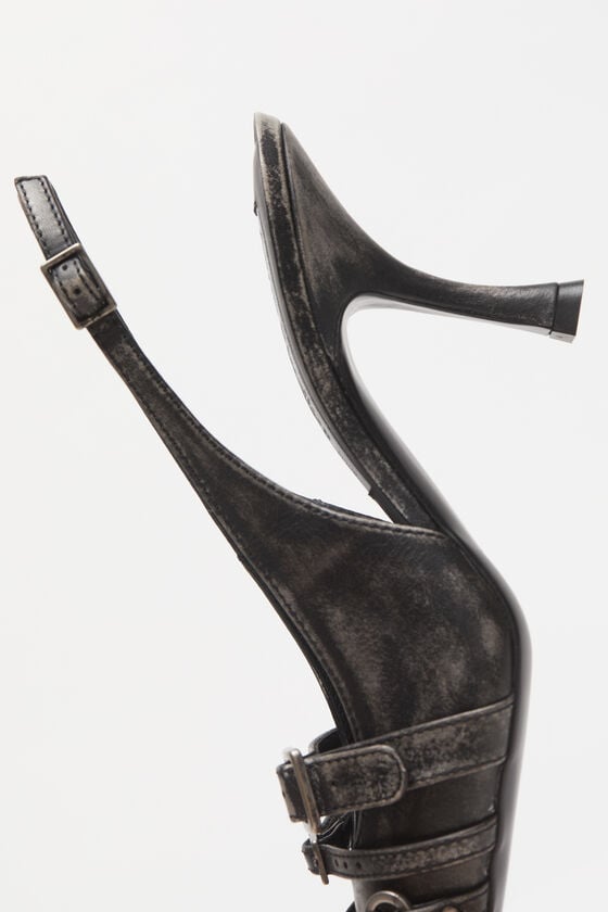 Acne Studios Slingbacks aus Leder mit Absatz Begrenzt auf 3 Tage
