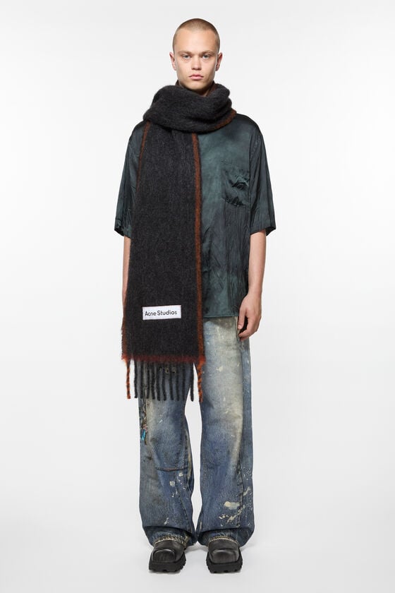 Acne Studios Woll-Mohair-Schal – Schmal Black Friday Preise