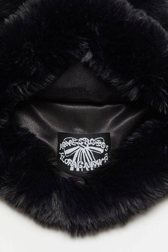 Acne Studios Flauschige Mütze mit Schleife 2025