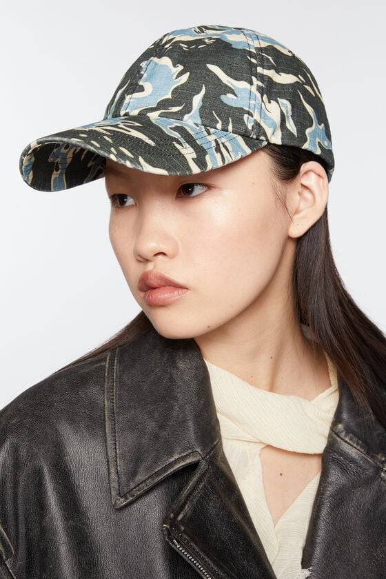 Acne Studios Bedruckte Kappe Sonderangebot