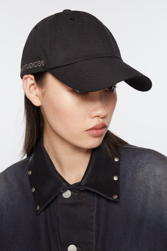Acne Studios Kappe aus Baumwoll-Ripstop Rabatt