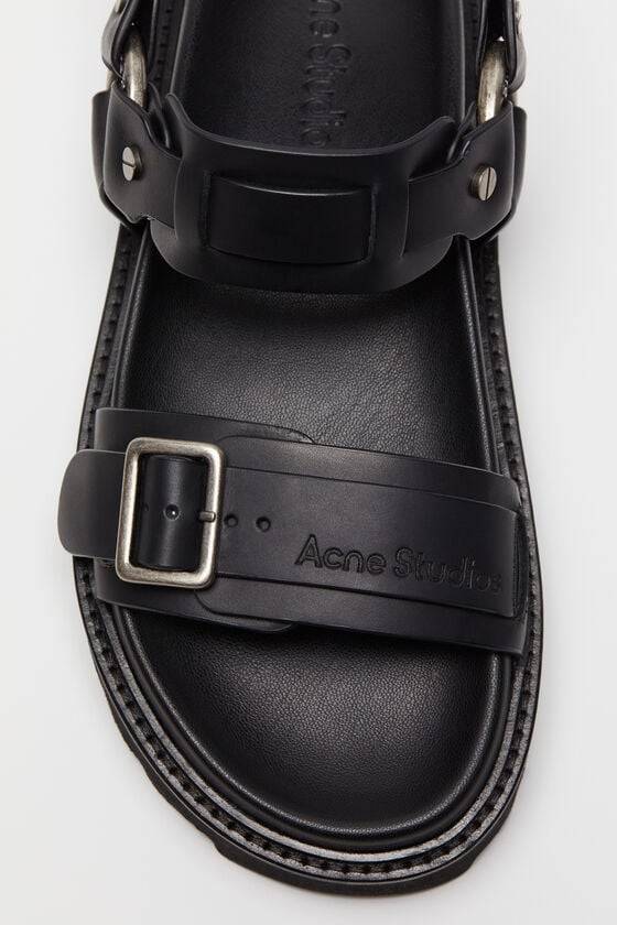 Acne Studios Sandalen mit Lederschnalle Großer Ausverkauf