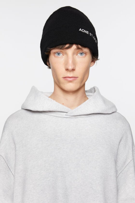 Acne Studios Beanie mit Logo Neueste Mode