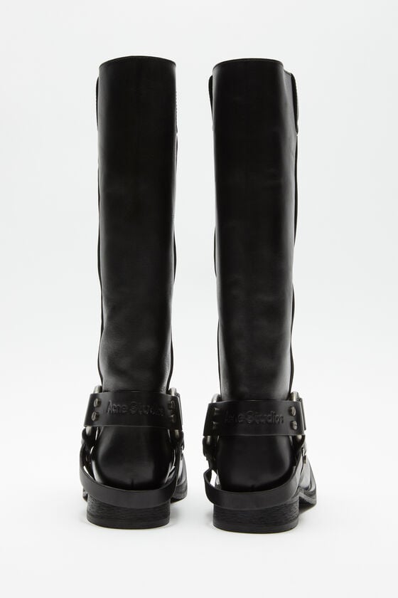 Acne Studios Lederstiefel mit Schnalle Exklusive Angebote