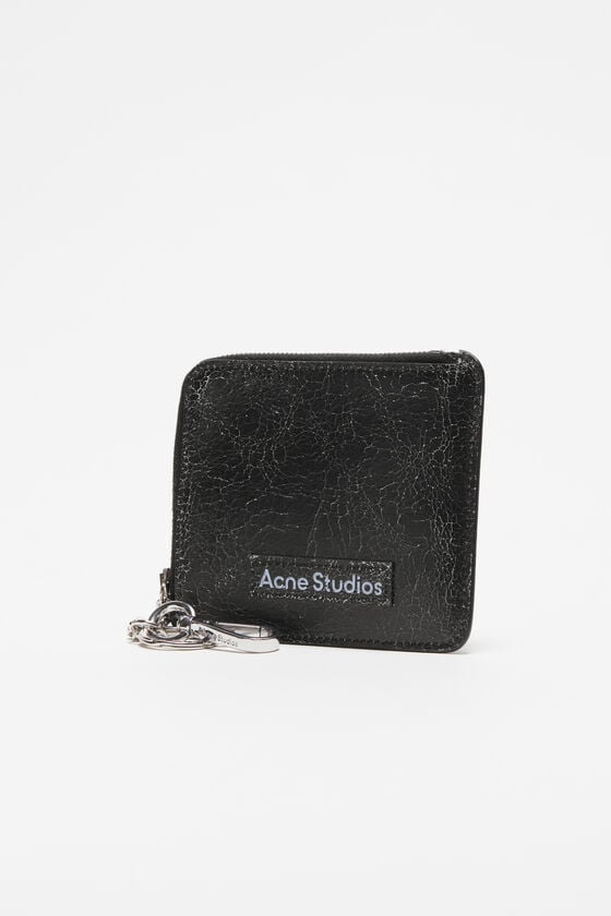 Acne Studios Portemonnaie aus Leder mit Reißverschluss VIP-Rabatte
