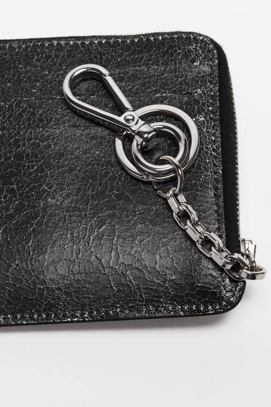 Acne Studios Portemonnaie aus Leder mit Reißverschluss VIP-Rabatte