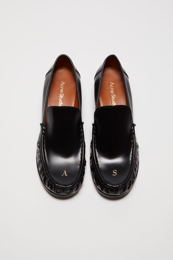 Acne Studios Leder-Loafer Bis zu 50% Rabatt