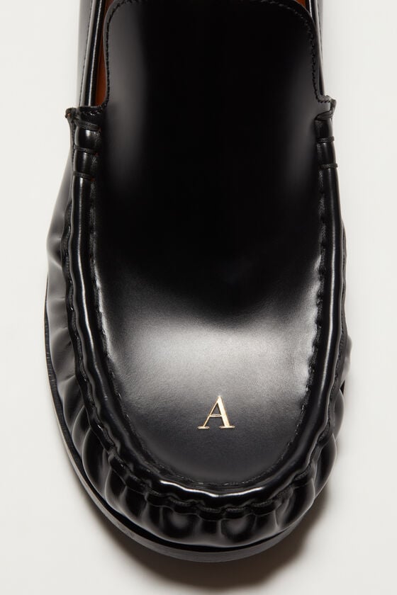 Acne Studios Leder-Loafer Bis zu 50% Rabatt