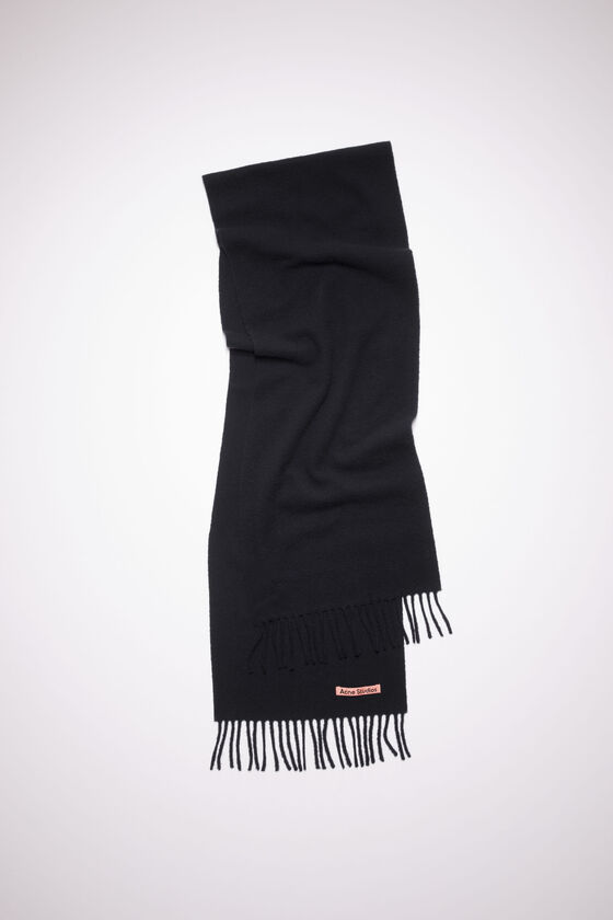Acne Studios Fringe wool scarf - skinny Vierteljährliche Förderung