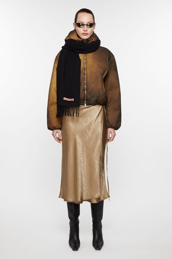 Acne Studios Fringe wool scarf - skinny Vierteljährliche Förderung