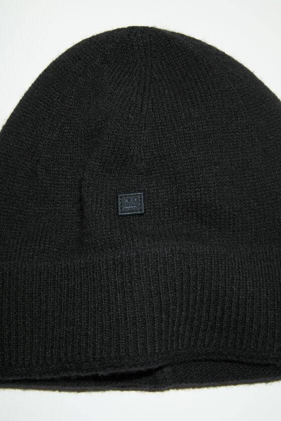 Acne Studios Beanie mit Micro-Face-Aufnäher Discount Store für neue Produkte