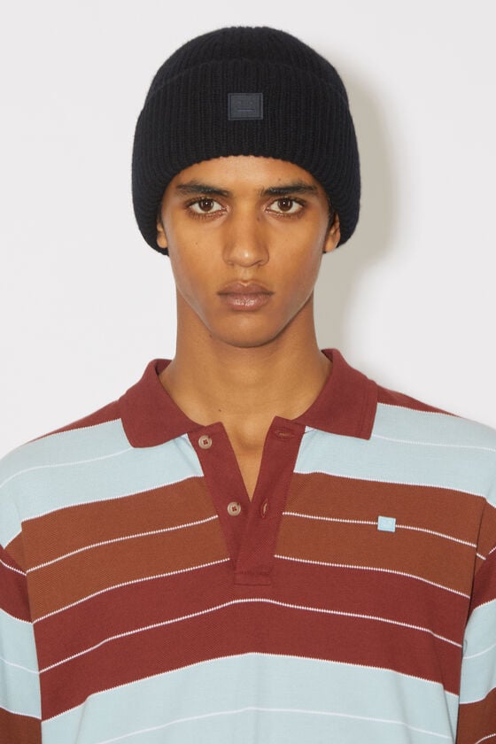 Acne Studios Beanie mit kleinem Face-Logo Nur noch ein Tag übrig