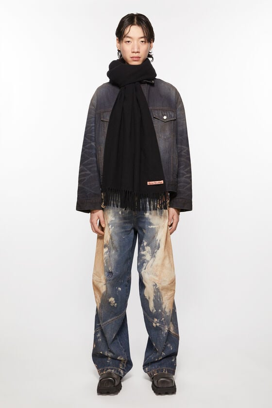 Acne Studios Oversized-Wollschal mit Fransen Clearance-Verkauf