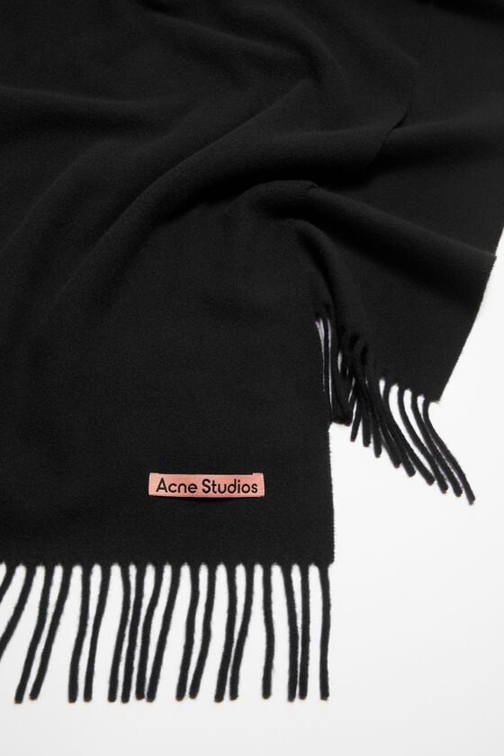 Acne Studios Schmaler Fransen-Schal aus Wolle Kostenloser Versand international
