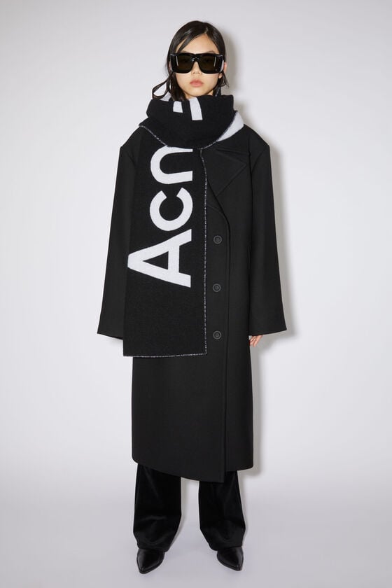 Acne Studios Schal mit Logo-Jacquardmuster zollfrei