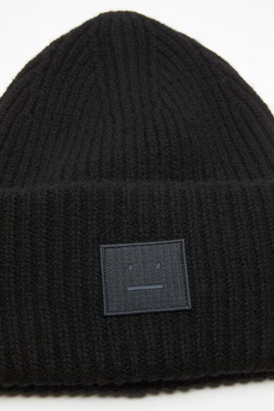 Acne Studios Mütze mit großem Face-Logo 50% Rabatt für begrenzte Zeit