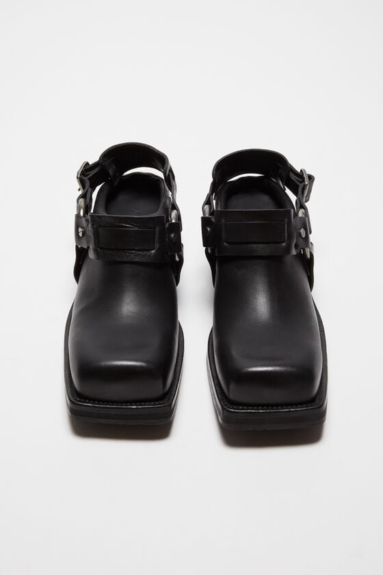 Acne Studios Mules aus Leder mit Schnalle Hotsell