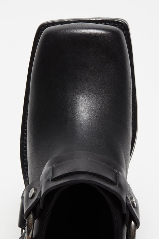 Acne Studios Mules aus Leder mit Schnalle Hotsell