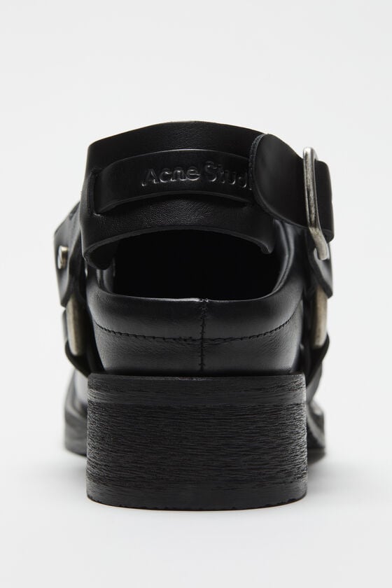 Acne Studios Mules aus Leder mit Schnalle Hotsell