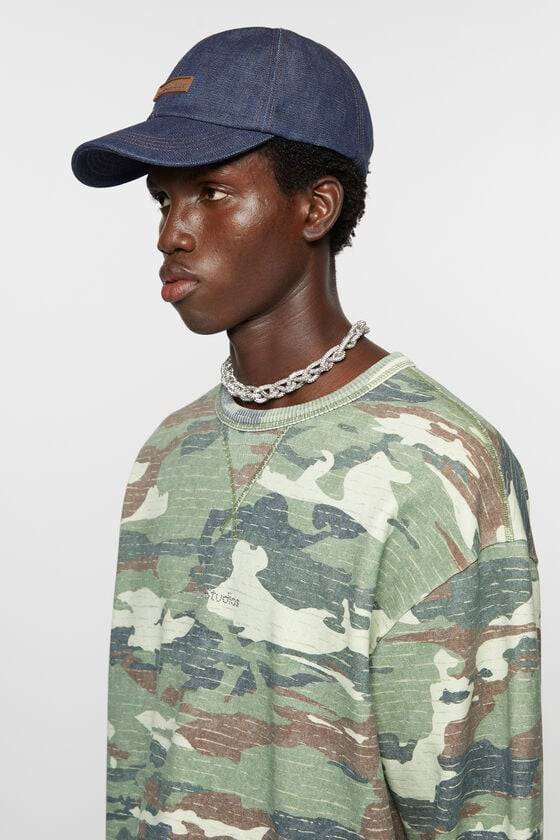 Acne Studios Denim-Baseballkappe Günstiger Verkauf